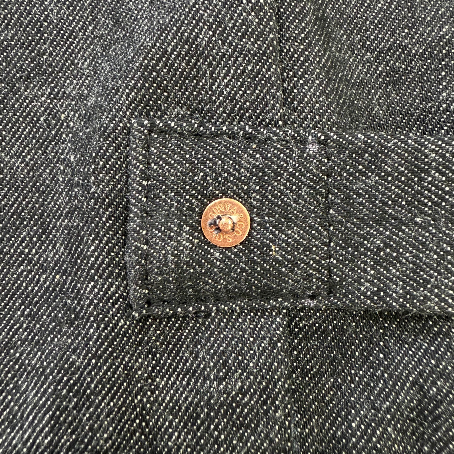 Black denim 1944 W.W.2 Model B404xx Denim Jacket(yarn-dyed)
