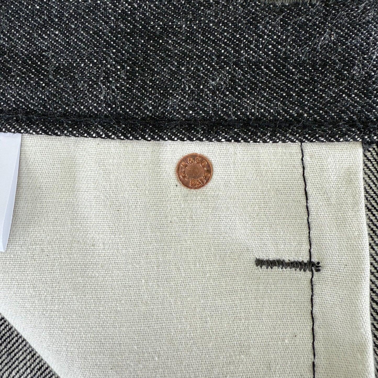 Black denim 1944 W.W.2 Model B44xx Denim Jeans (yarn-dyed)