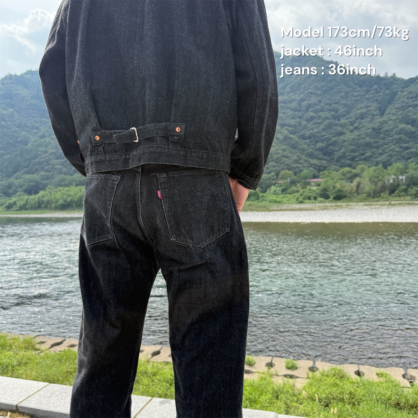 Black denim 1944 W.W.2 Model B44xx Denim Jeans (yarn-dyed)