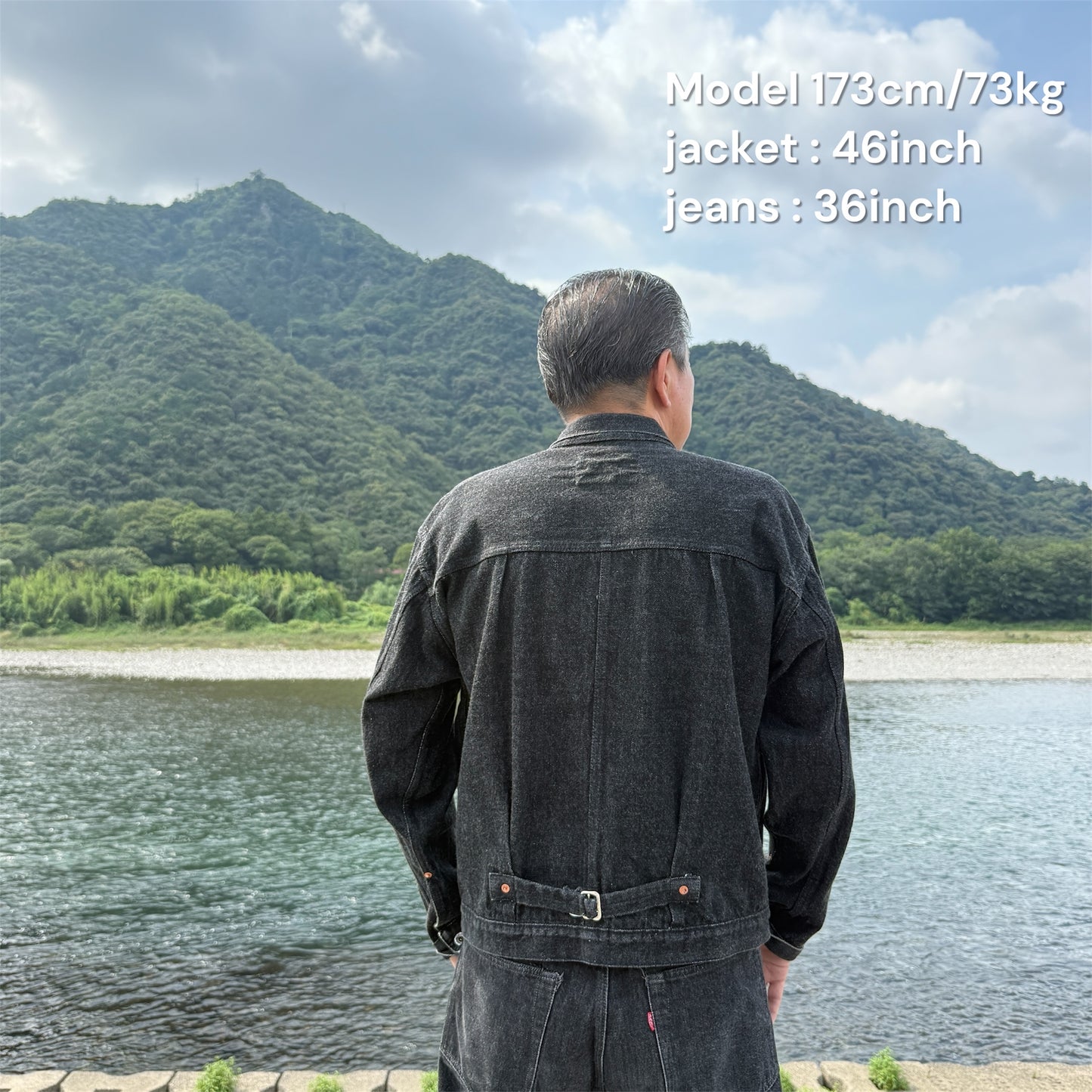 Black denim 1944 W.W.2 Model B404xx Denim Jacket(yarn-dyed)