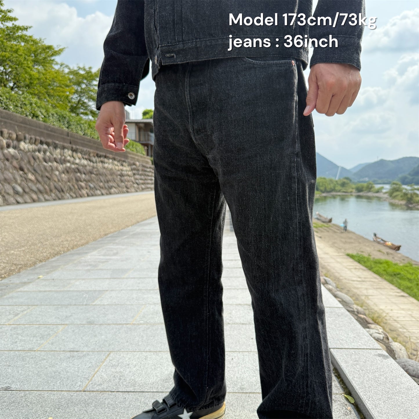 Black denim 1944 W.W.2 Model B44xx Denim Jeans (yarn-dyed)