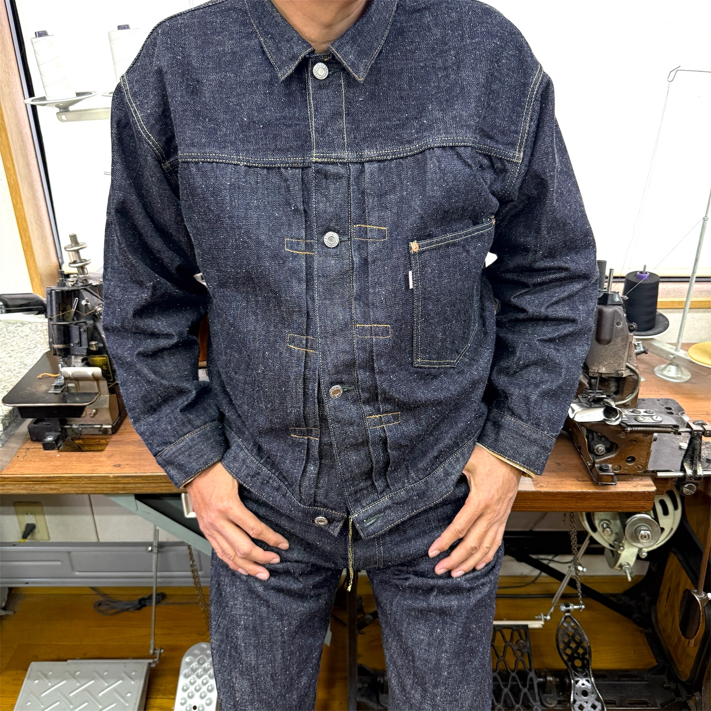 1942 W.W.2 Neppy Fabric Regulation Model S42XX Denim Jeans