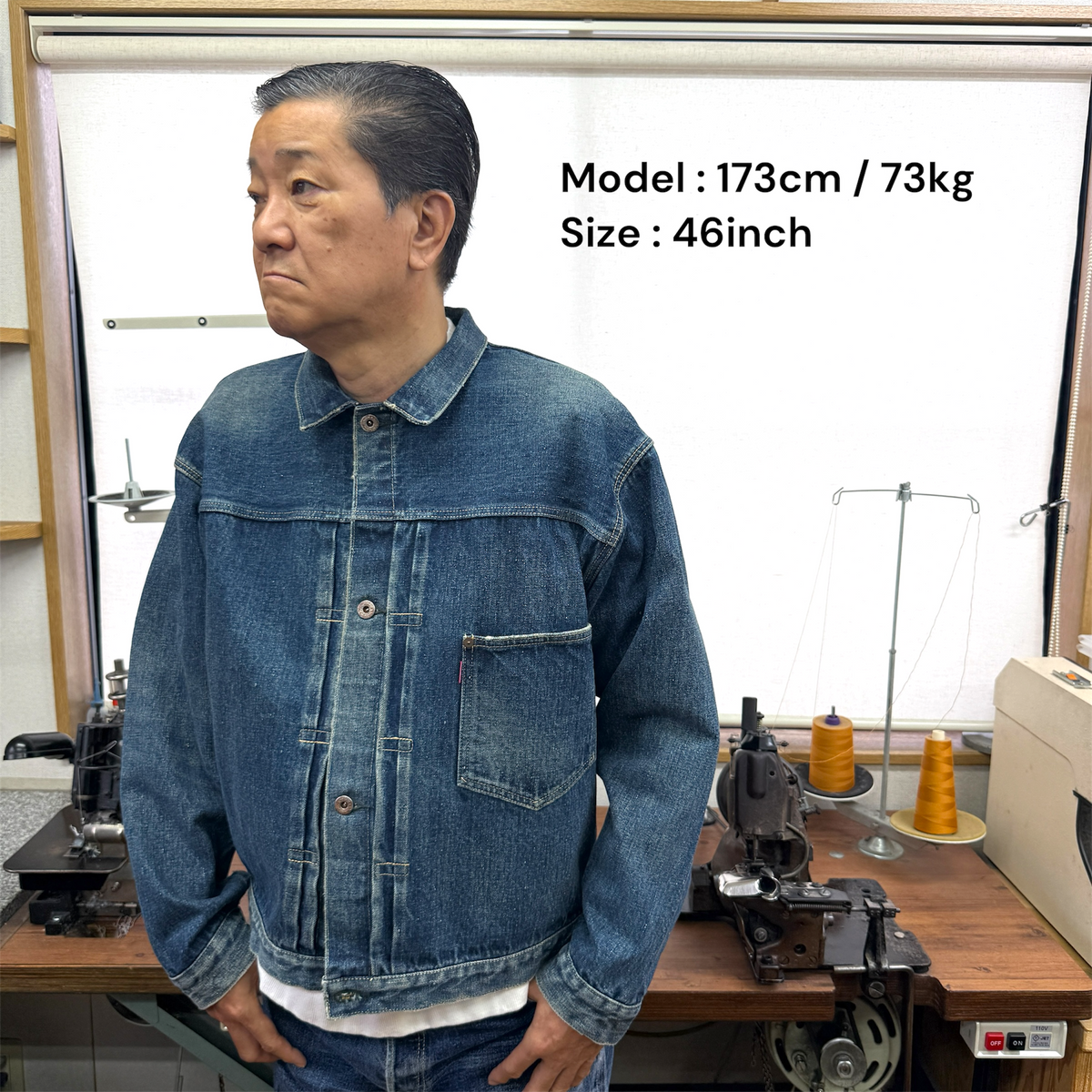 WWⅡ  Vintage Washed Denim Jacket