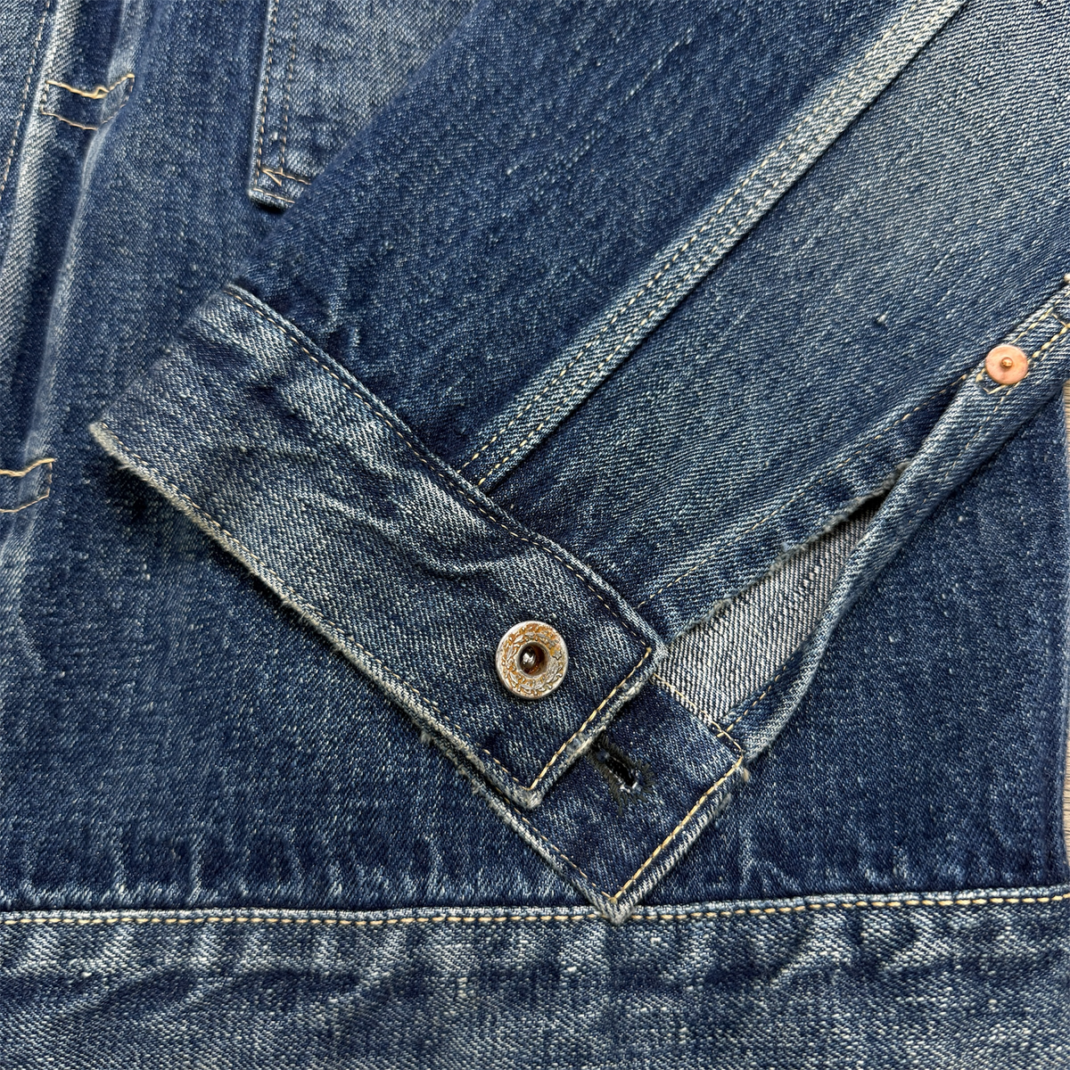WWⅡ  Vintage Washed Denim Jacket