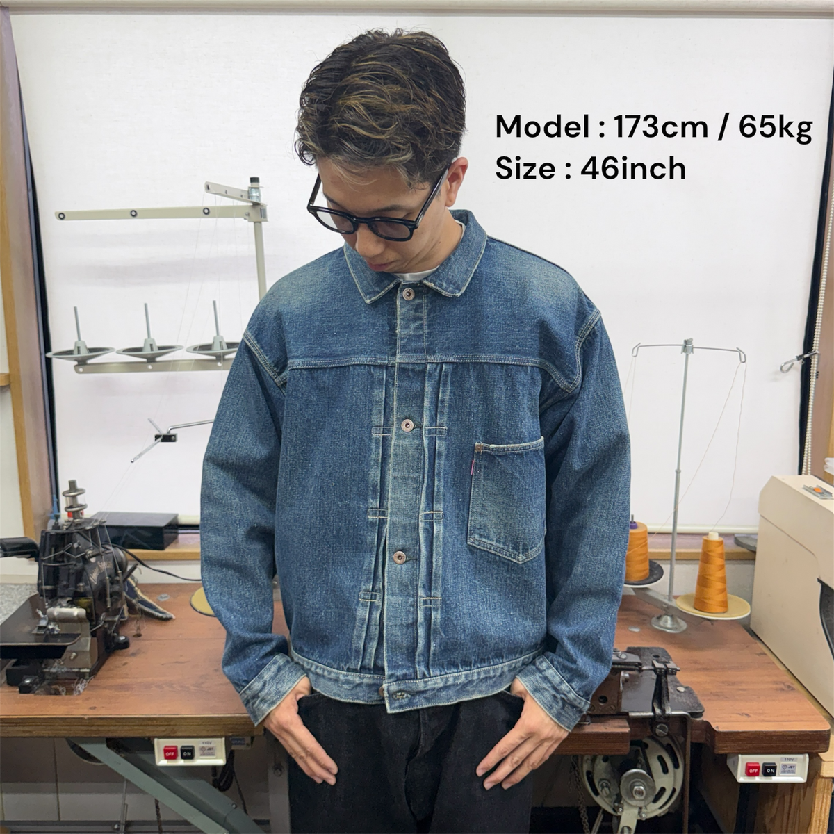 WWⅡ  Vintage Washed Denim Jacket